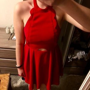 Red BGBG mini dress